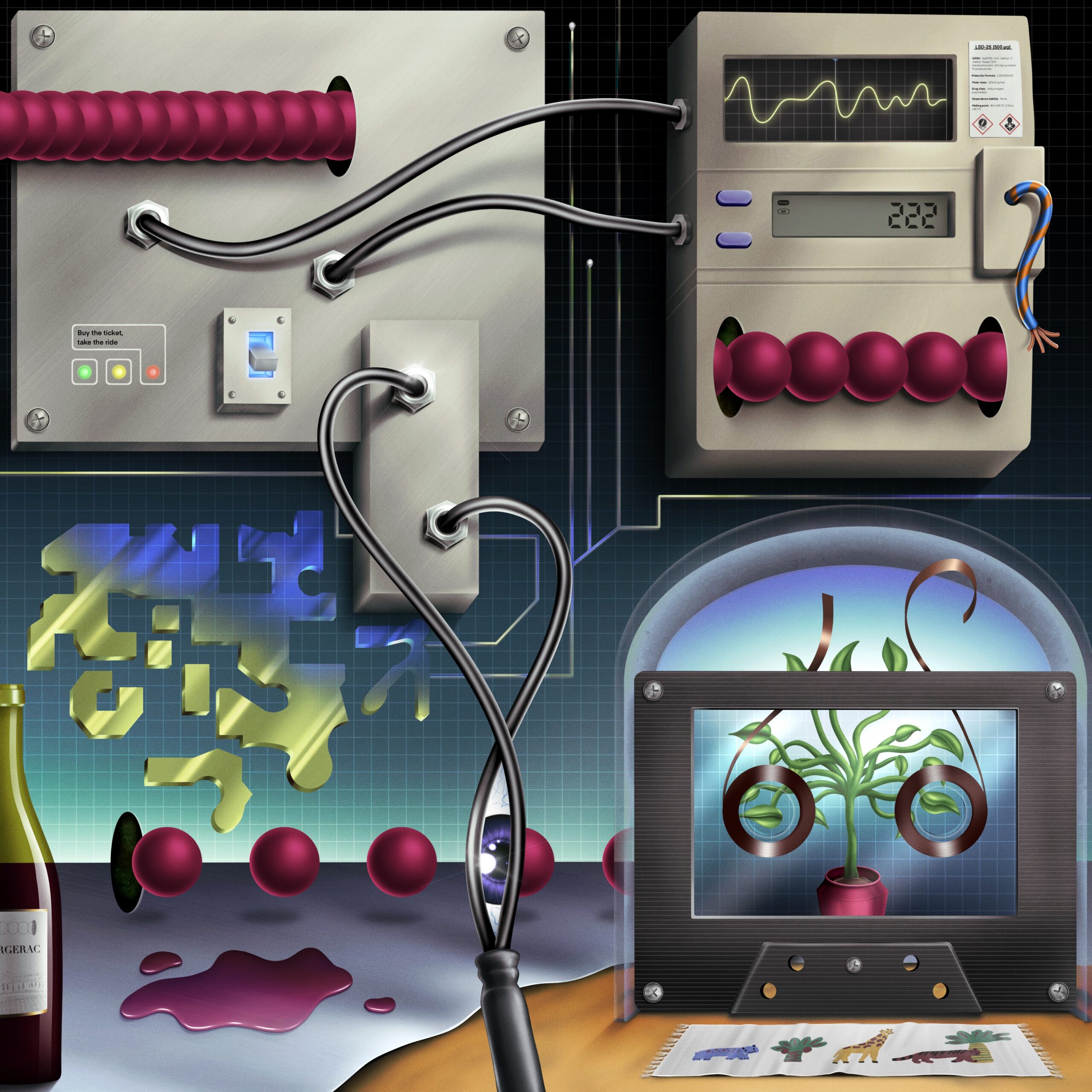 Ultrasonic obsession illustration - Remy Lewandowski