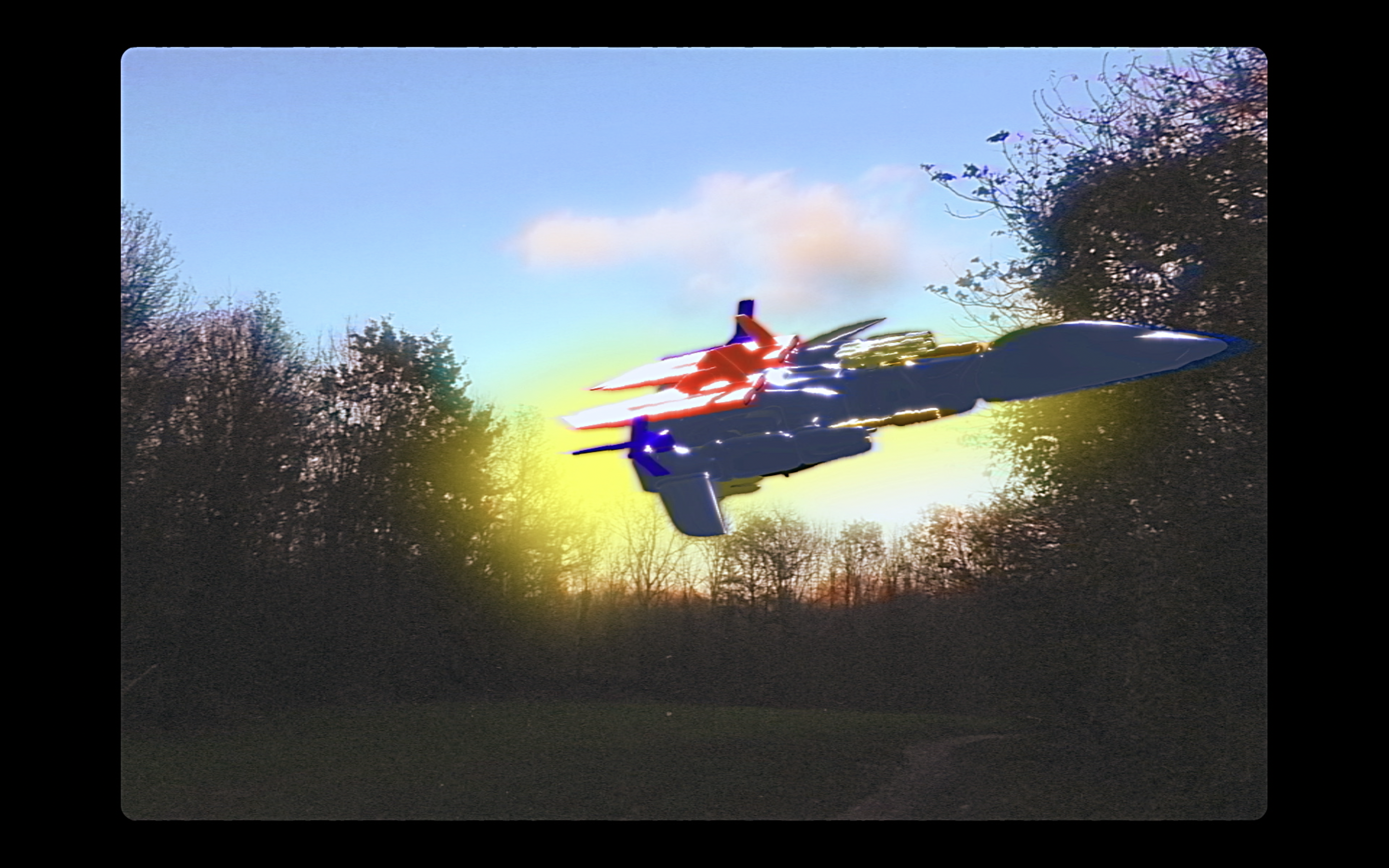 Spaceship in the music video Space Dukes Don't Let Me Down - Remy Lewandowski